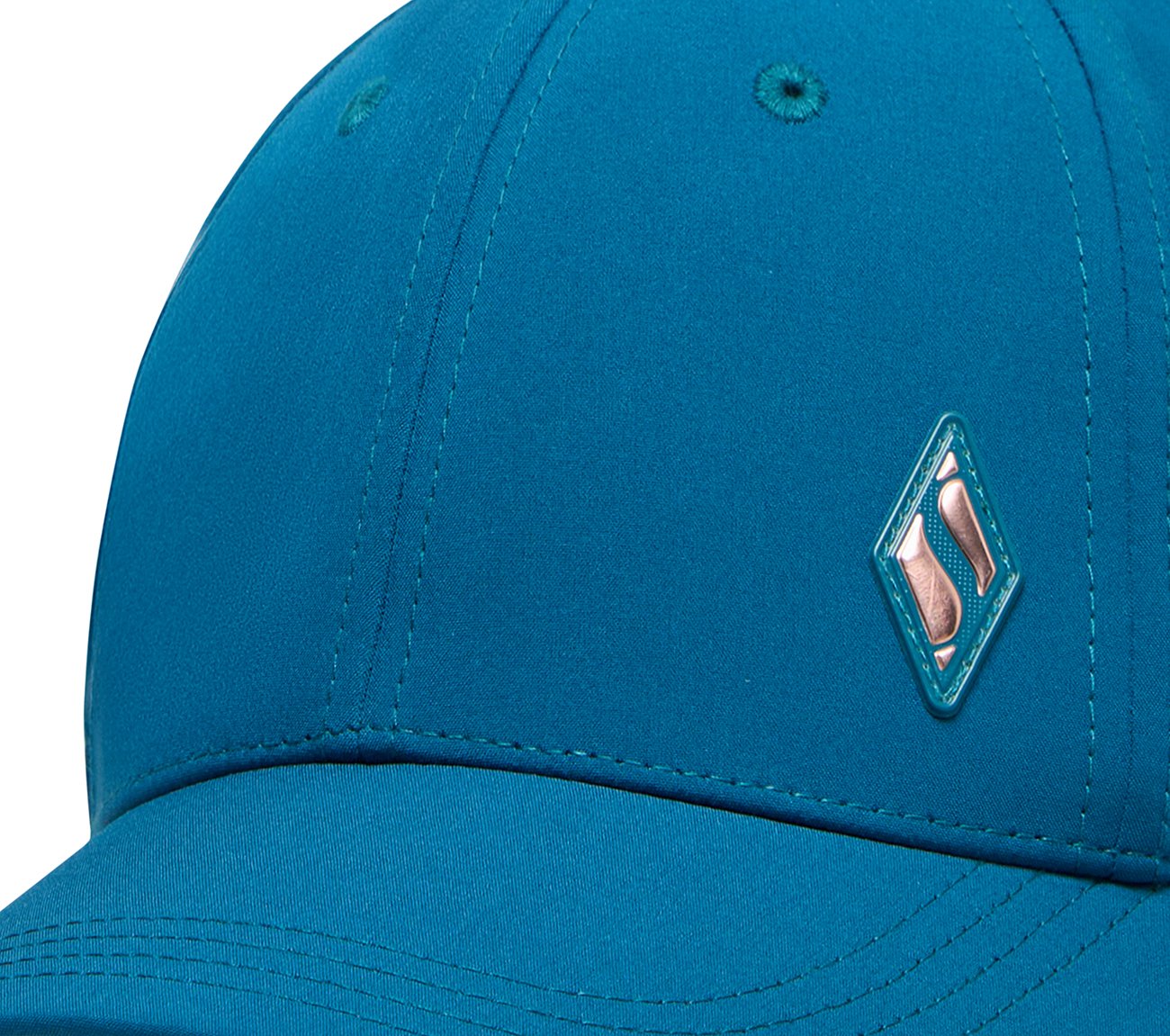 Skech-Shine Diamond Patch Hat, STONE/TEAL Accessories Left View