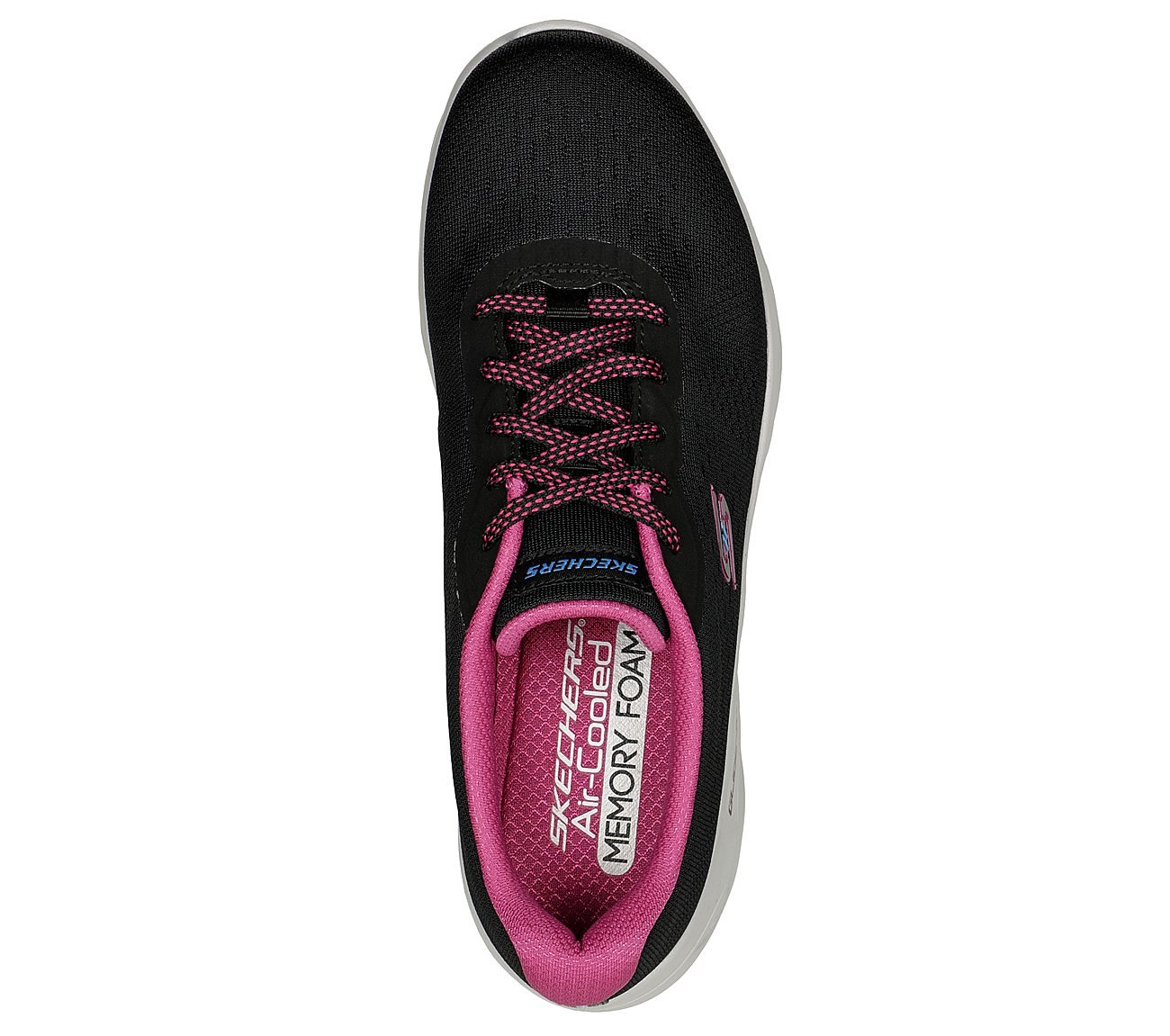 GLIDE-STEP ALLURE-LOVE SPREE, BLACK/PURPLE Footwear Top View