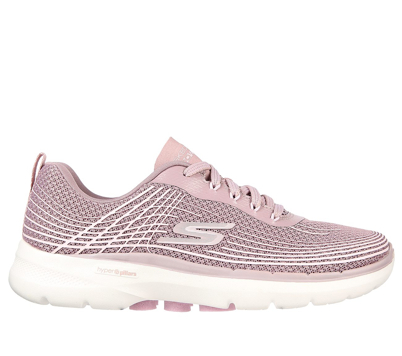 Skechers Mauve Go Walk 6 Stunning Glow Lace Up Shoes For Women Style 124554 | India