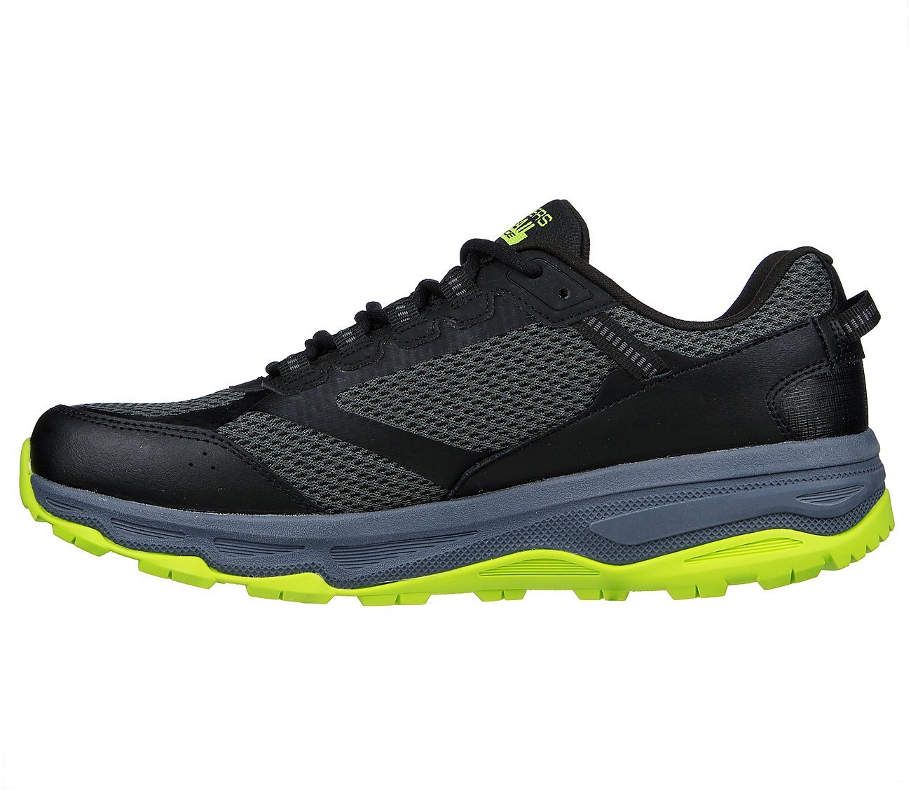 GO RUN TRAIL ALTITUDE, BLACK/LIME Footwear Left View