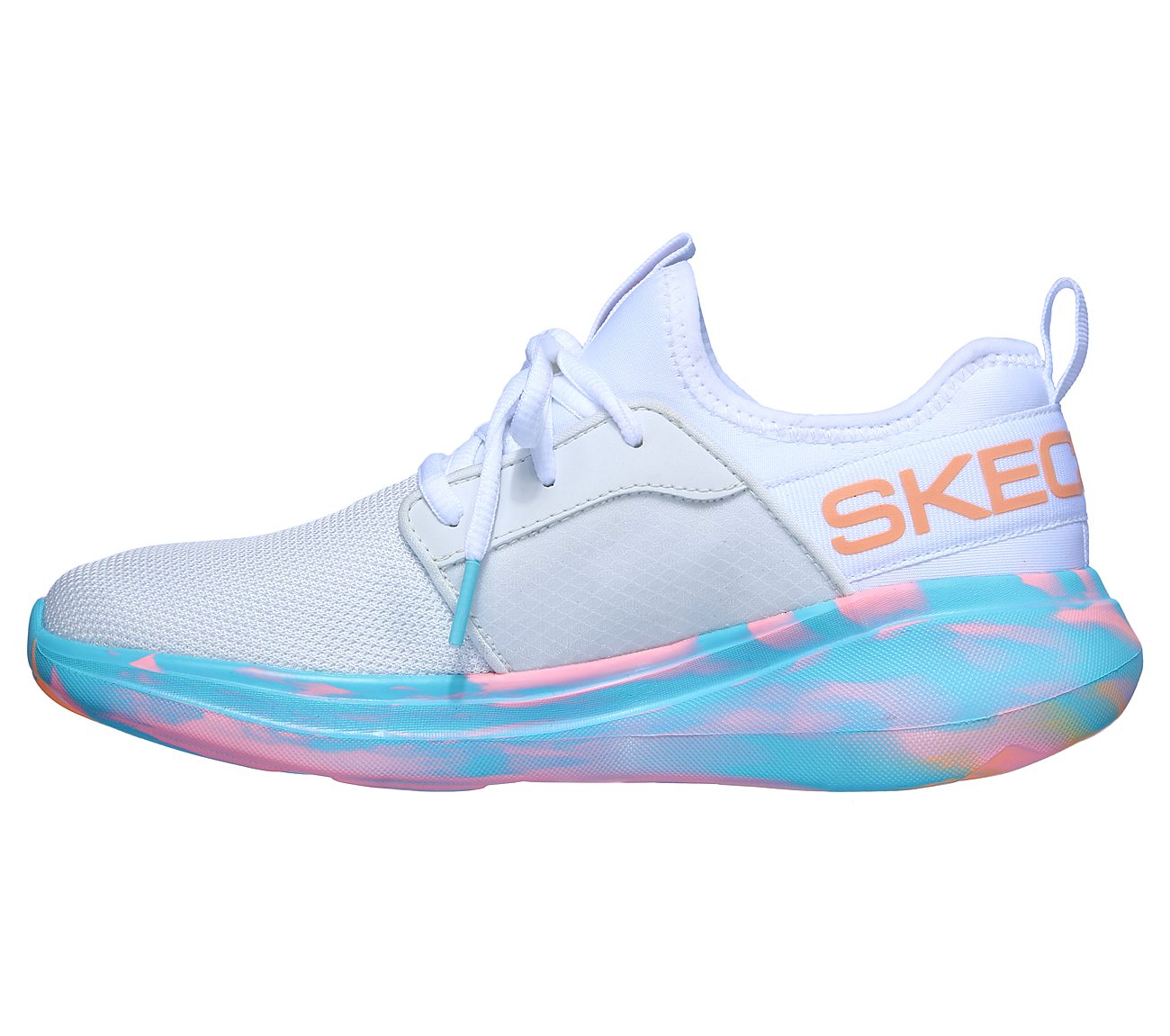 GO RUN FAST - MONTAGE, WHITE/MULTI Footwear Left View