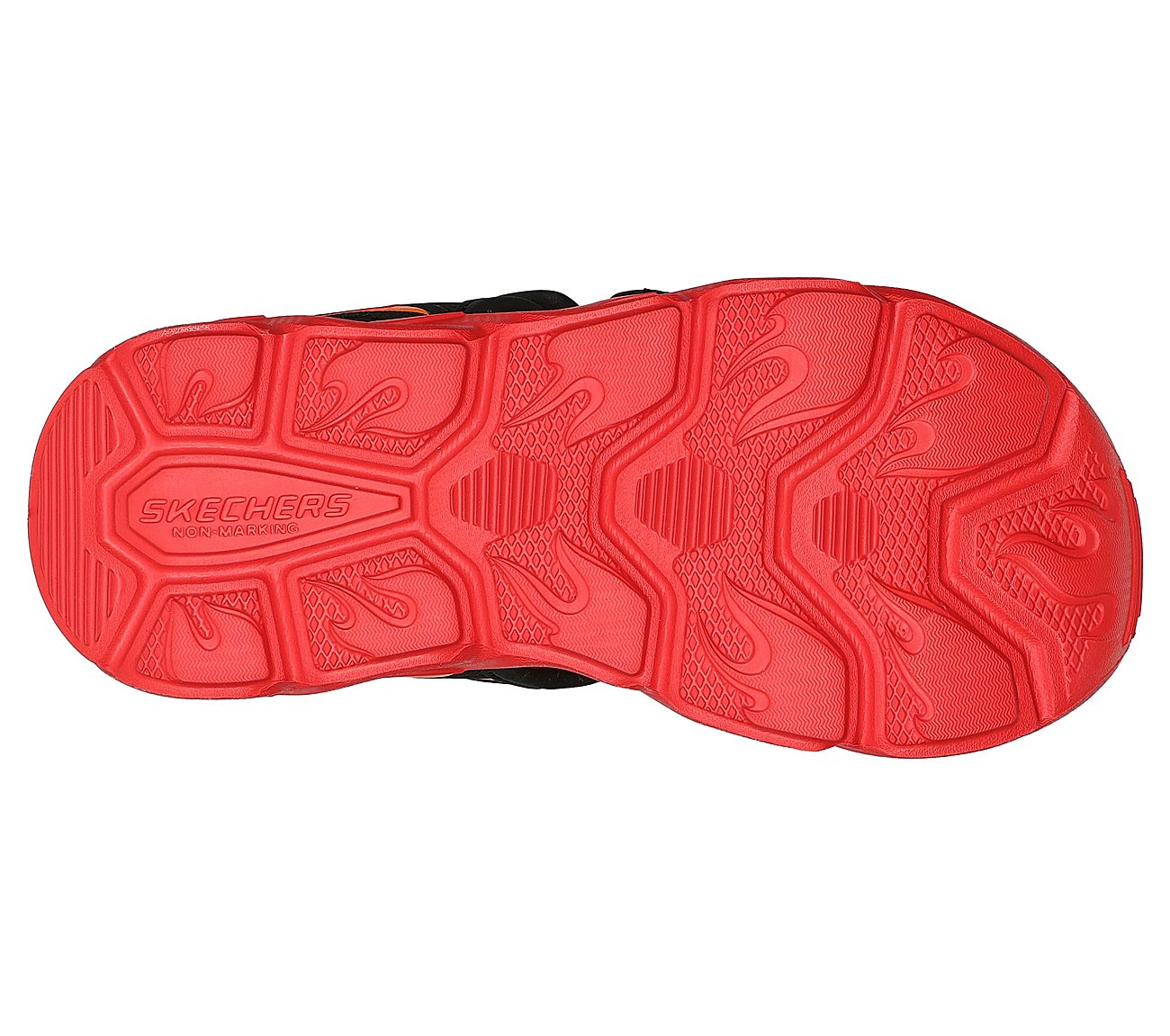 THERMO-SPLASH - HEAT TIDE, BLACK/RED Footwear Bottom View