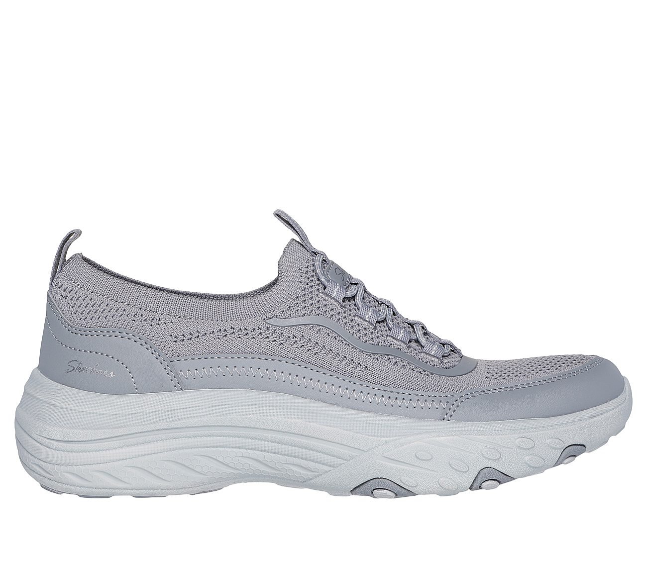 BREATHE EASIER - SUITS HER, GREY Footwear Lateral View