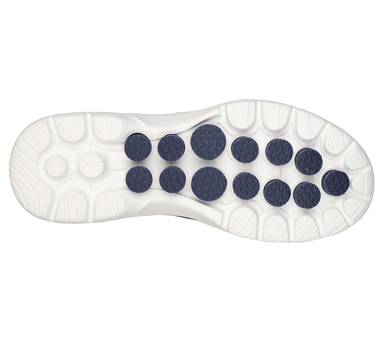 GO WALK 6 - STUNNING GLOW, NAVY/LAVENDER Footwear Bottom View