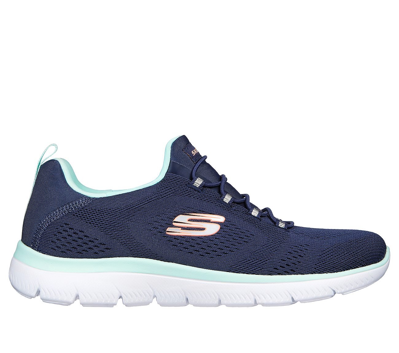 SUMMITS, NAVY/TURQUOISE Footwear Lateral View