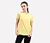 PERFORMANCE BOXY FIT T SHIRT, NATURAL/YELLOW