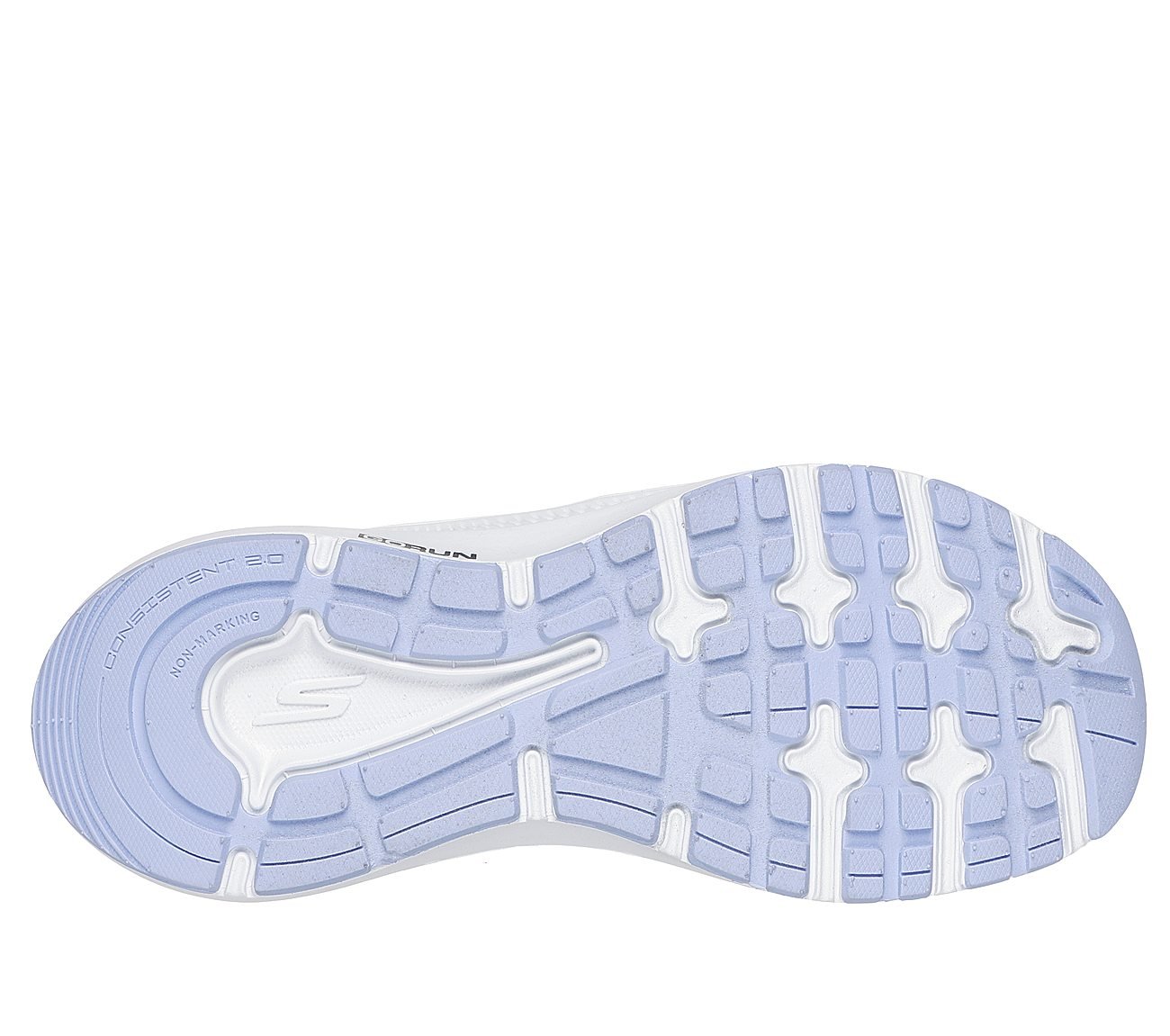 GO RUN CONSISTENT 2.0 - RUNNI, BLACK/LAVENDER Footwear Bottom View