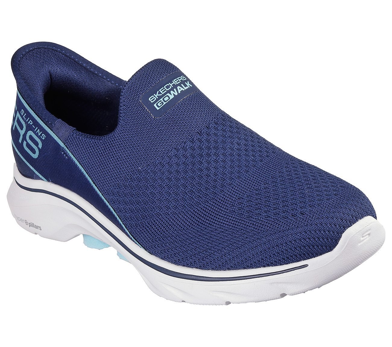 GO WALK 7 - MIA, NAVY/AQUA Footwear Right View