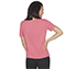 GODRI SERENE V-NECK TEE, RED/BLUE Apparel Top View