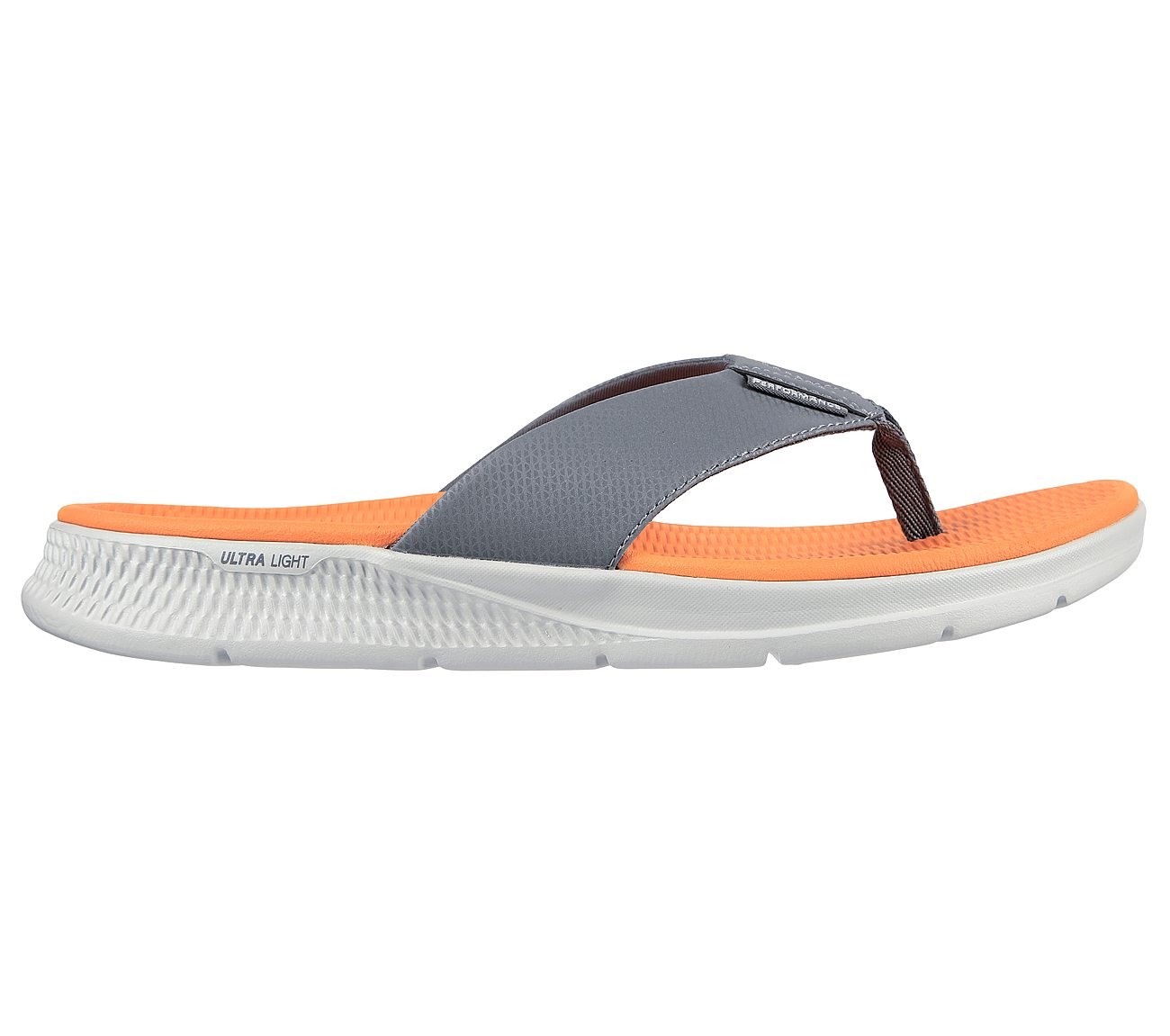 GO CONSISTENT SANDAL-SYNTHWAV, GREY/ORANGE Footwear Right View