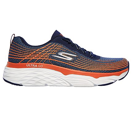 MAX CUSHIONING ELITE, NAVY/ORANGE Footwear Right View