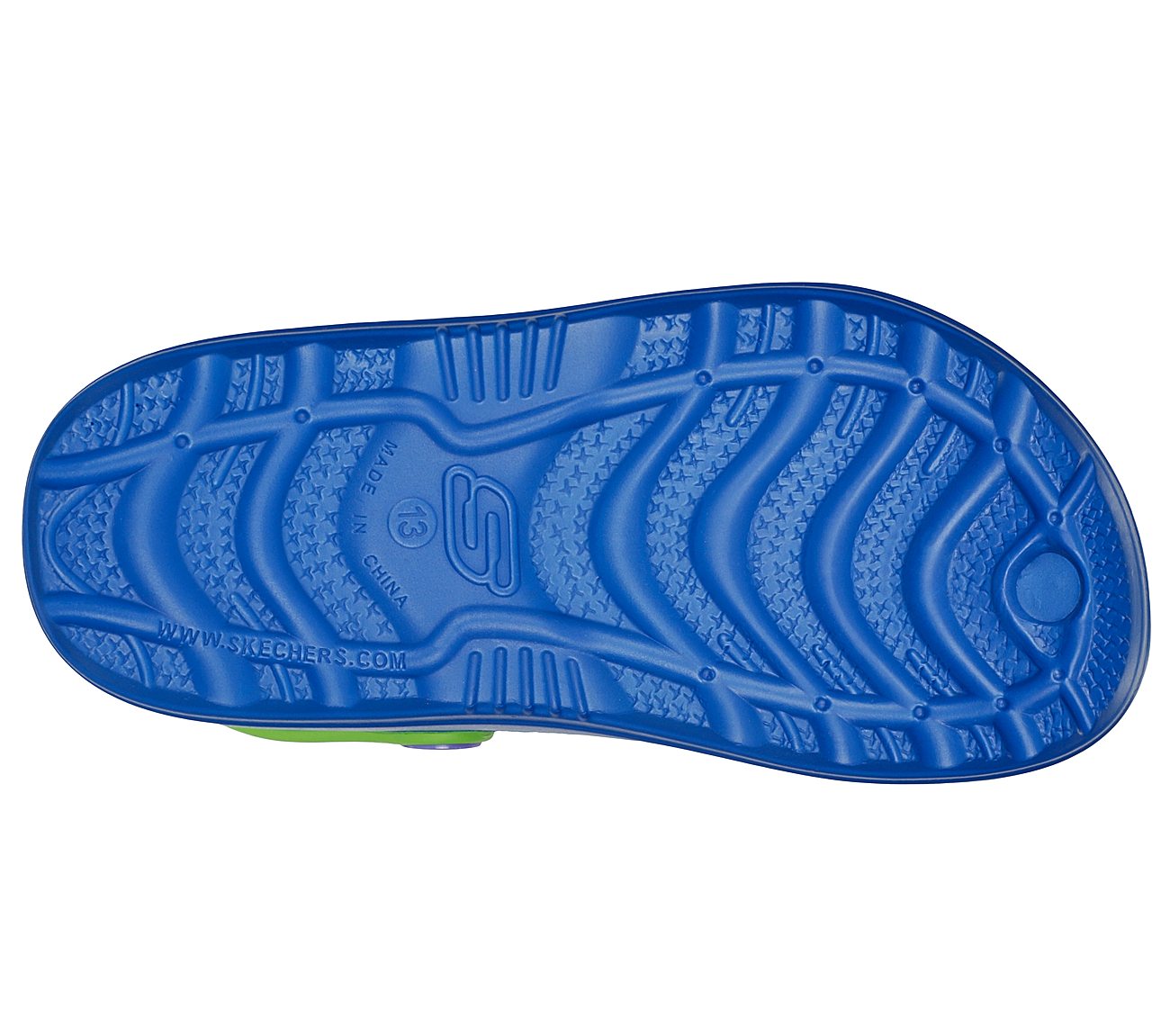 SWIFTERS - FUN FEST, BLUE/LIME Footwear Bottom View