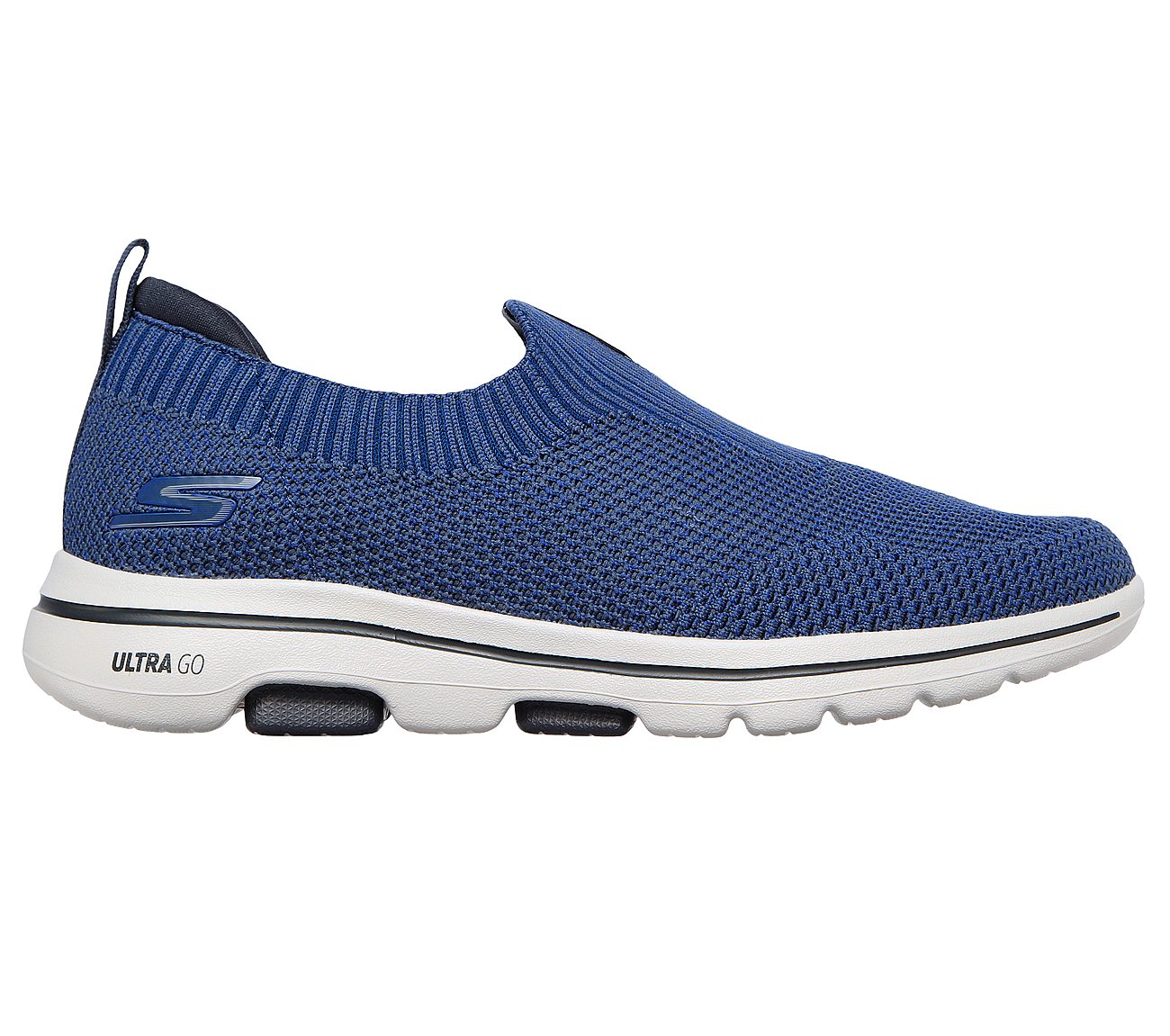 GO WALK 5 - TOWNWAY, BLUE Footwear Lateral View