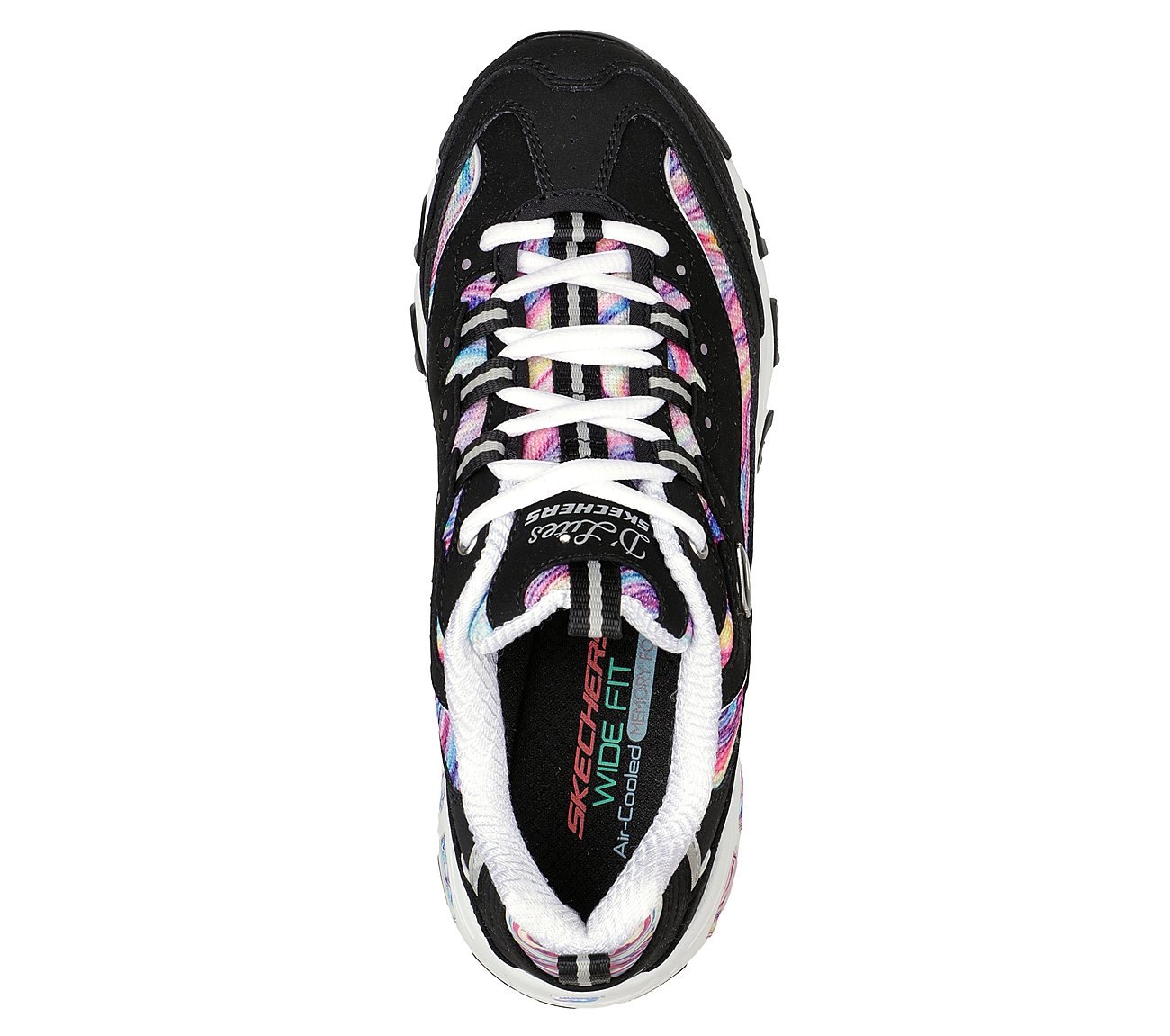 D'LITES-WHIMSICAL DREAM, BLACK/MULTI Footwear Top View