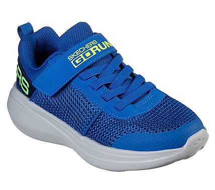 GO RUN FAST - THARO, BLUE/LIME Footwear Lateral View