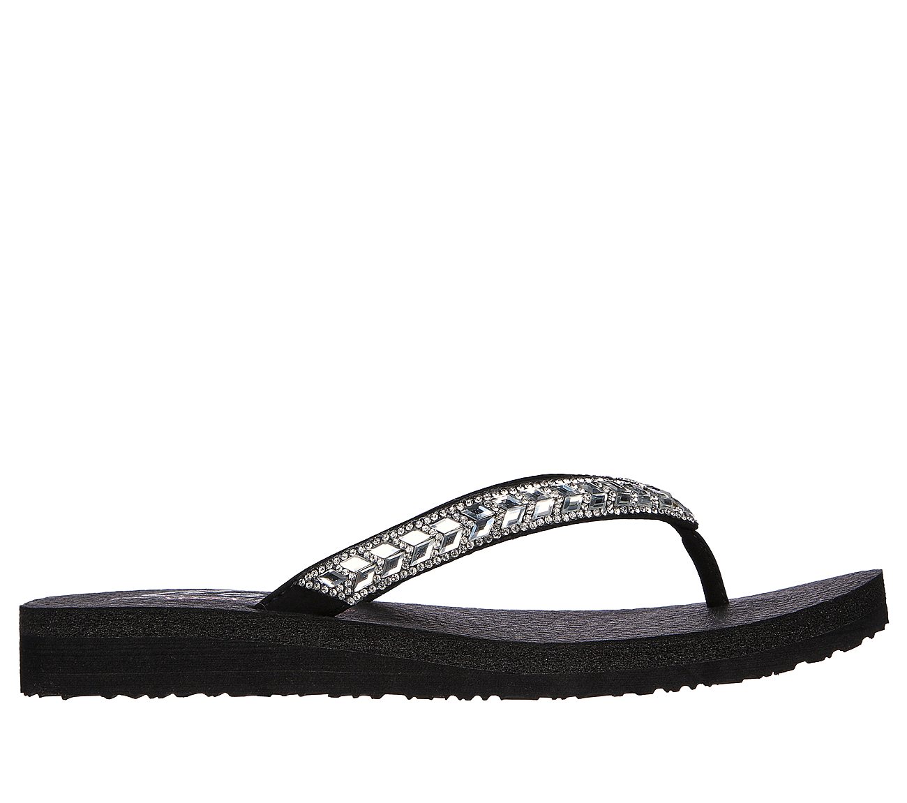 MEDITATION - CLEAR WATERS, BLACK/SILVER Footwear Lateral View