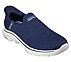 SKECHERS SLIP-INS: GO WALK 7 - SPRINGTIME, NAVY Footwear Top View