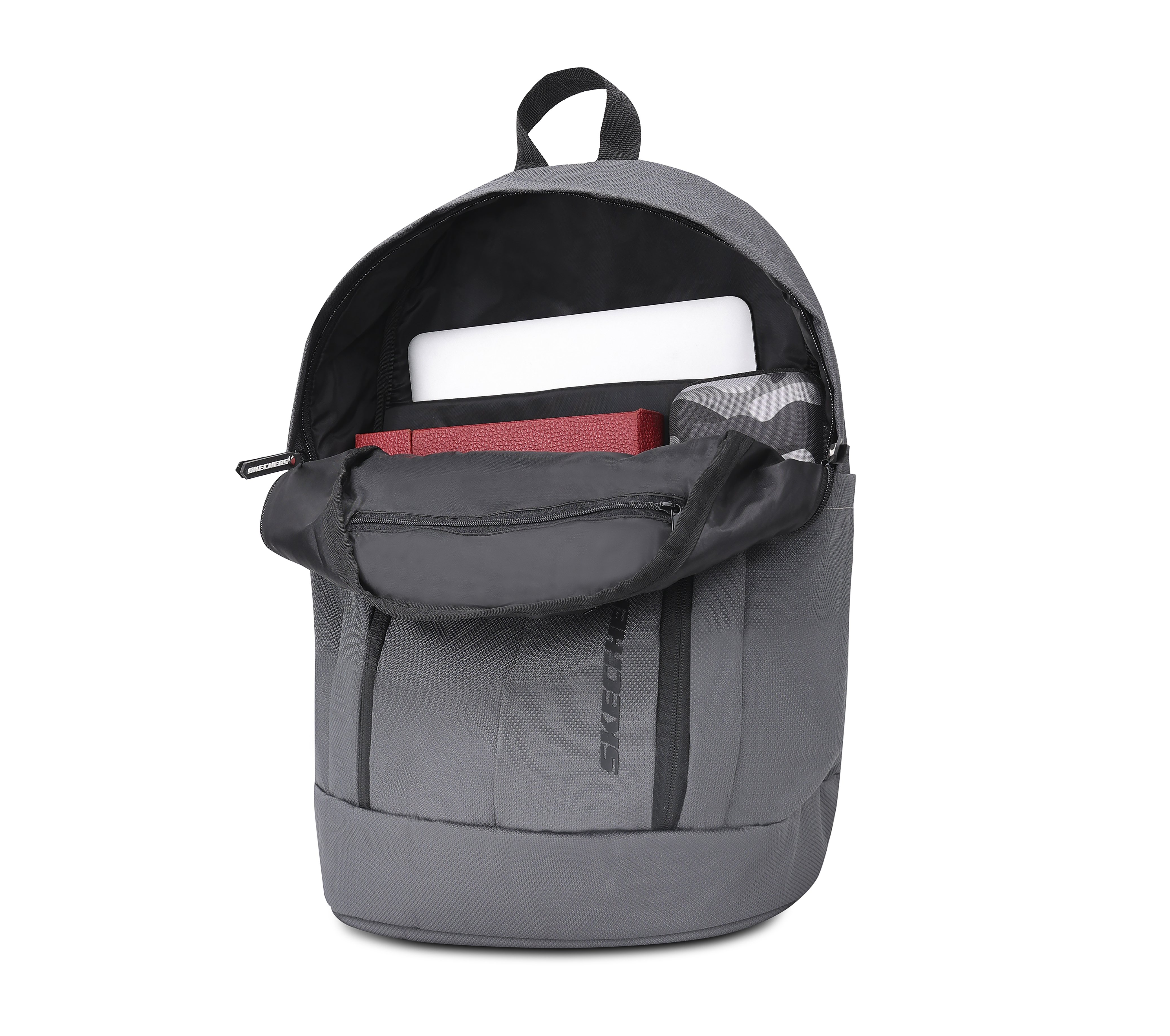LAPTOP BAG WITH TWIN POCKETS, GREY Accessories Right View