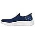 GO WALK FLEX - SUNSET ROSE, NAVY/TURQUOISE Footwear Left View