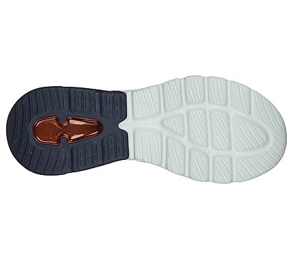 GO WALK AIR - EXPRESSION, NAVY/ORANGE Footwear Bottom View