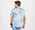 AOP CHEST PRINT PERFORMANCE T-SHIRT, CHARCOAL/LT. BLUE
