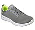 GO WALK MAX, GREY/LIME Footwear Lateral View