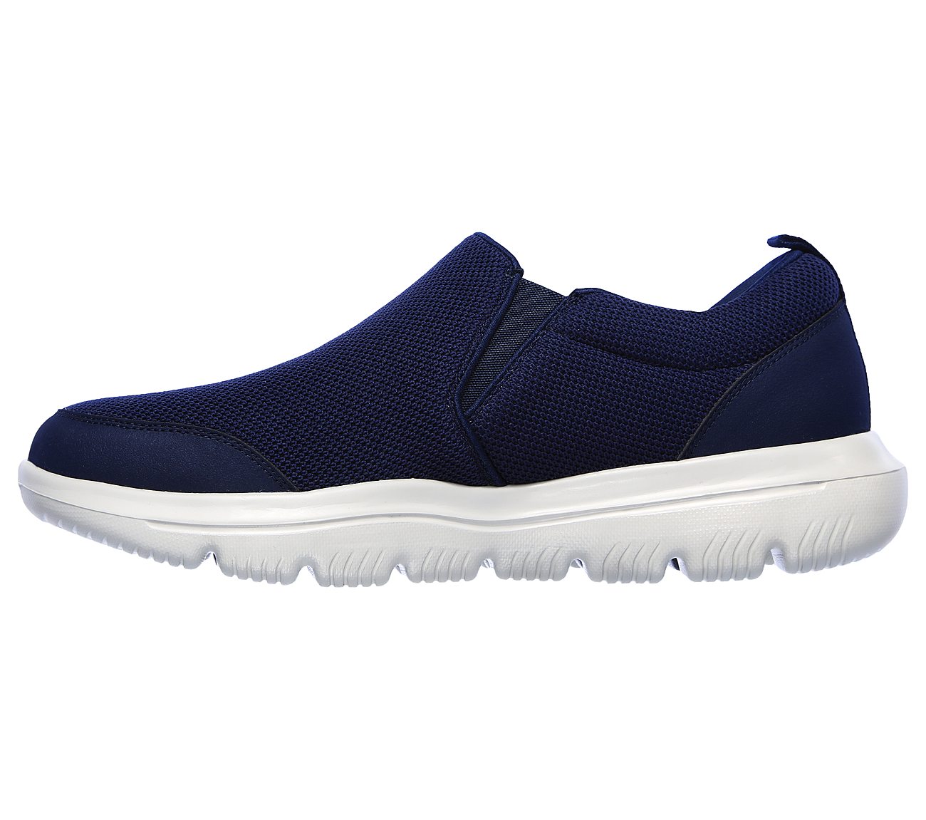 GO WALK EVOLUTION ULTRA-SPLIN, NAVY/GREY Footwear Left View