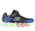 FLEX-GLOW BOLT, BLACK/BLUE Footwear Lateral View
