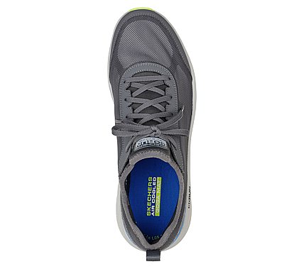 GO RUN ELEVATE - ACCELERATE, CHARCOAL/BLUE Footwear Top View