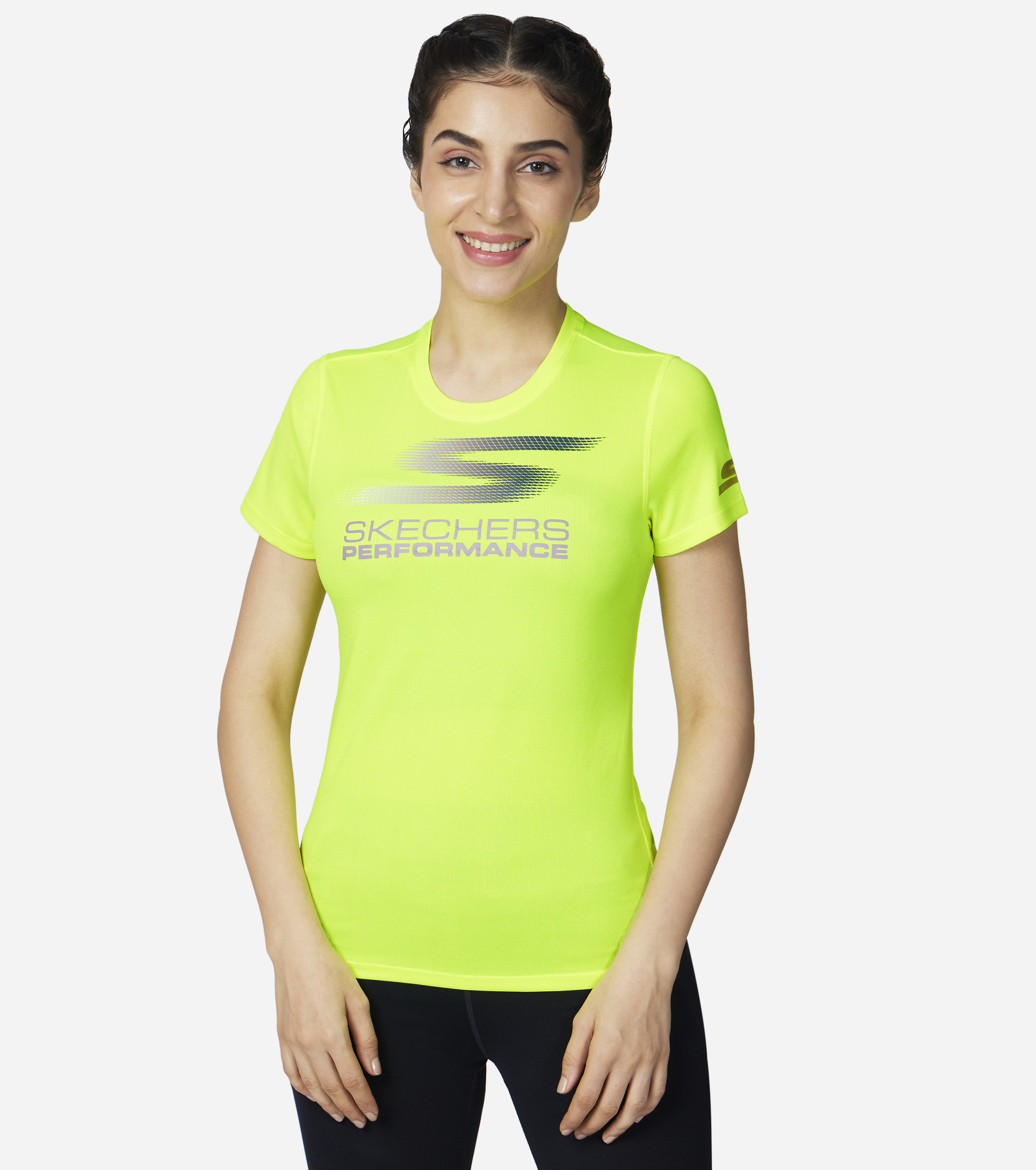 WOMENS ELITE T-SHIRT, YELLOW Apparels Bottom View