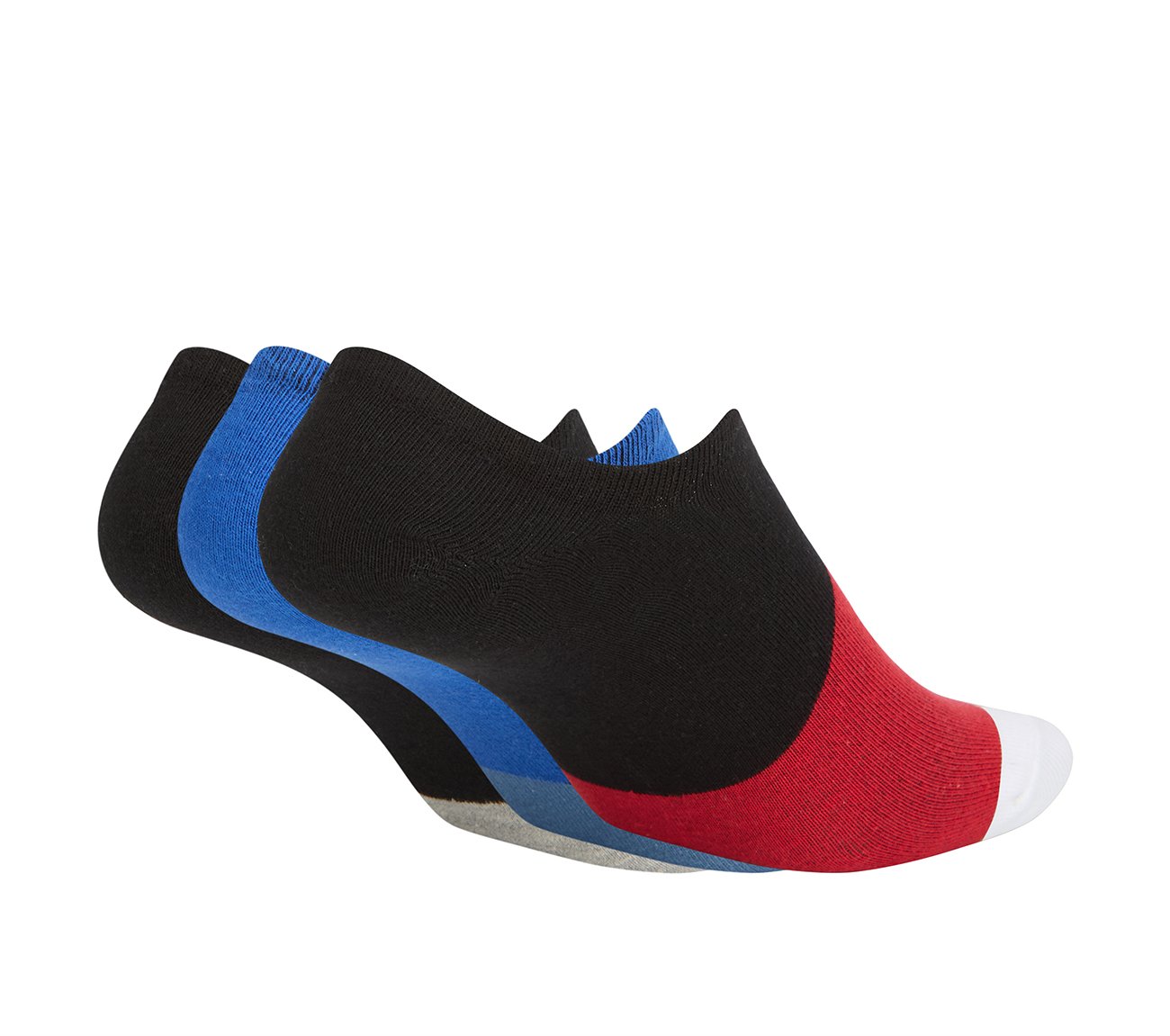 3PK MENS COLOR BLOCK NON TERRY LINER, MULTI