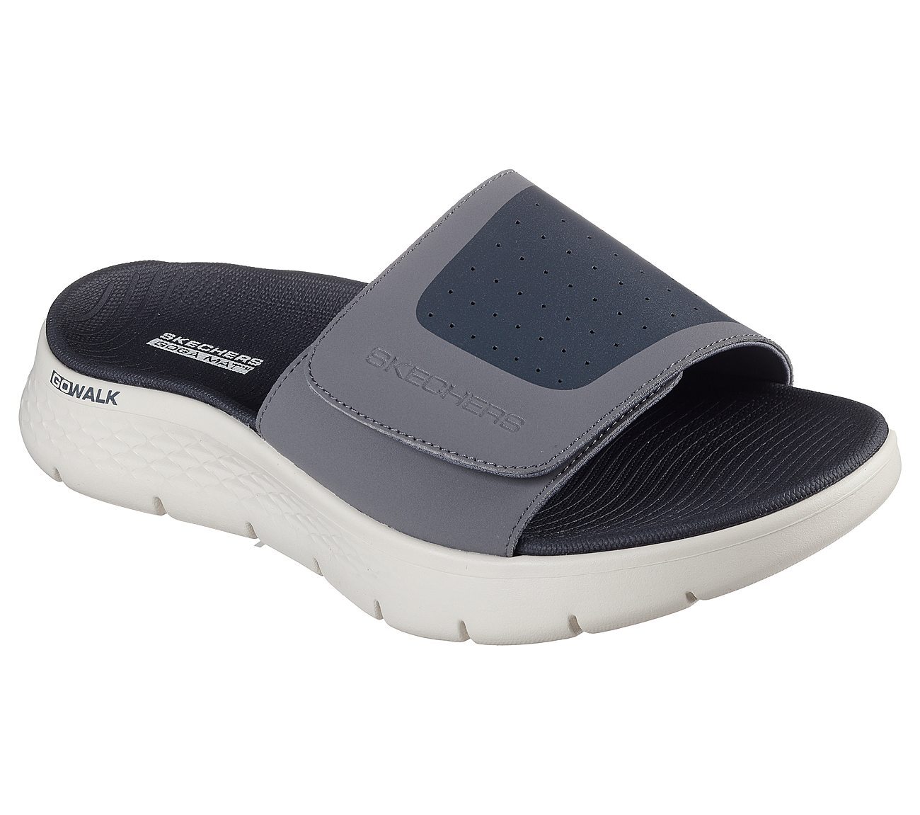 GO WALK FLEX SANDAL, CCHARCOAL Footwear Right View