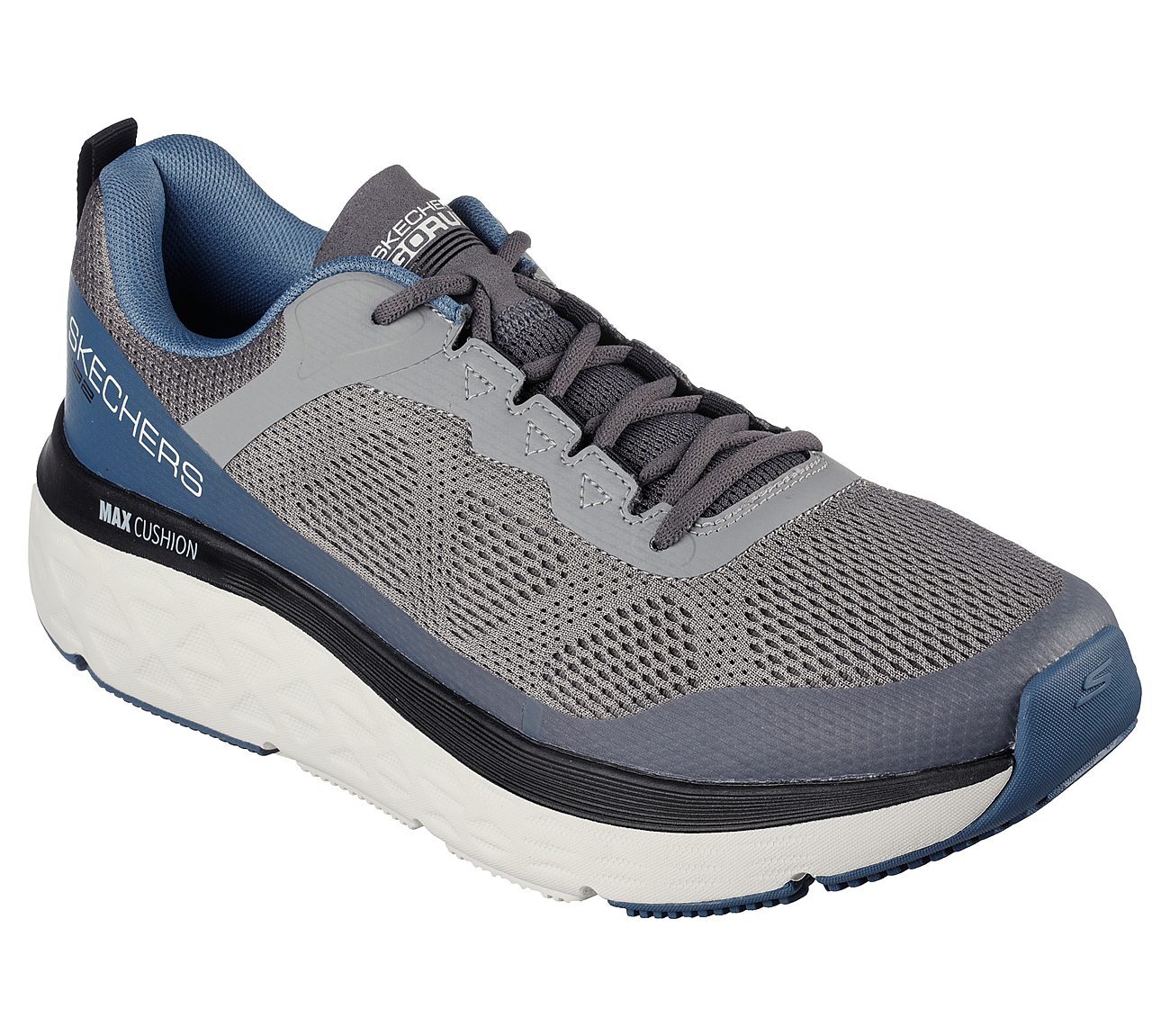 MAX CUSHIONING DELTA, GREY/BLUE Footwear Right View