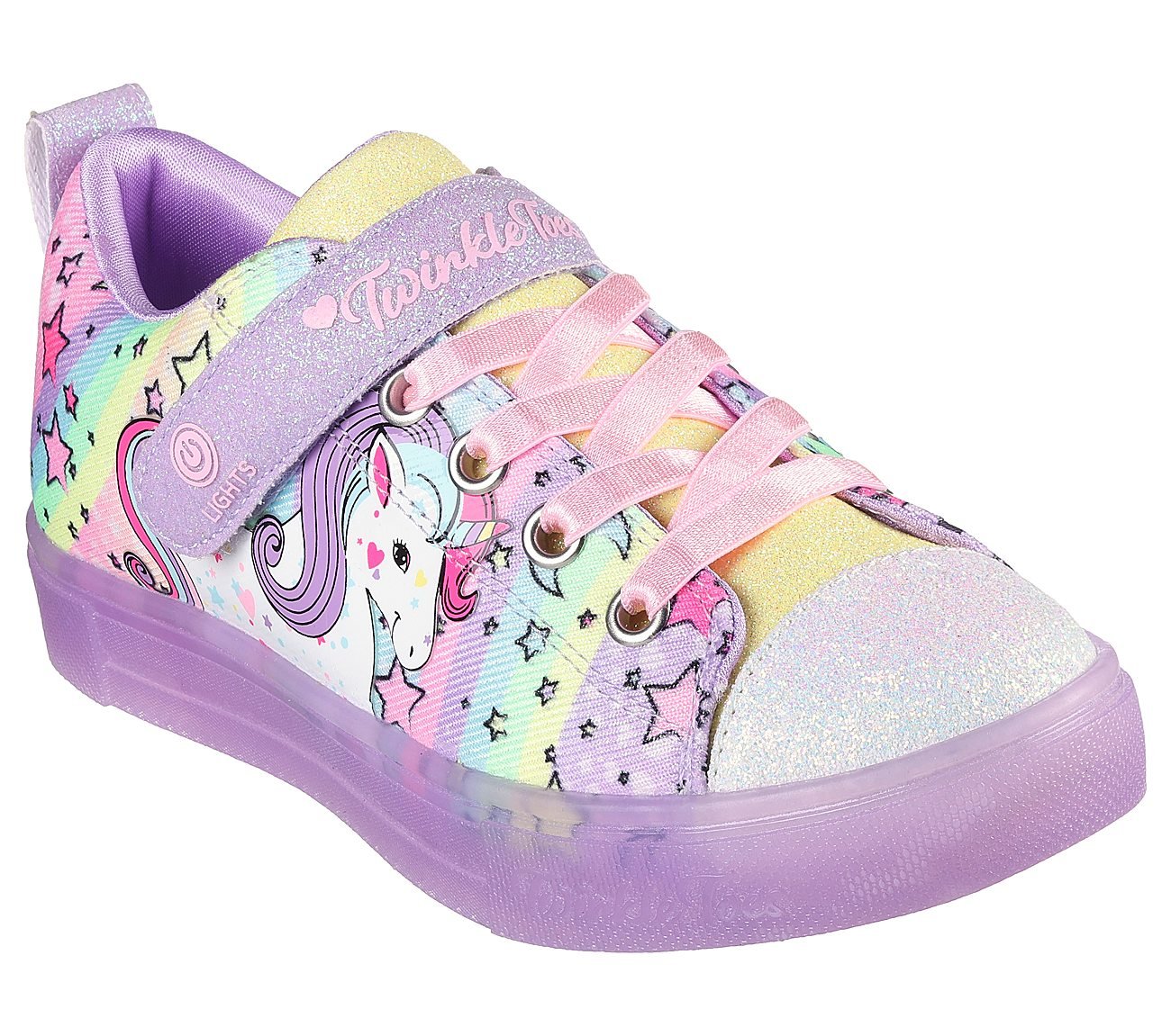 TWINKLE SPARKS ICE-UNICORN BU, LAVENDER/MULTI Footwear Right View