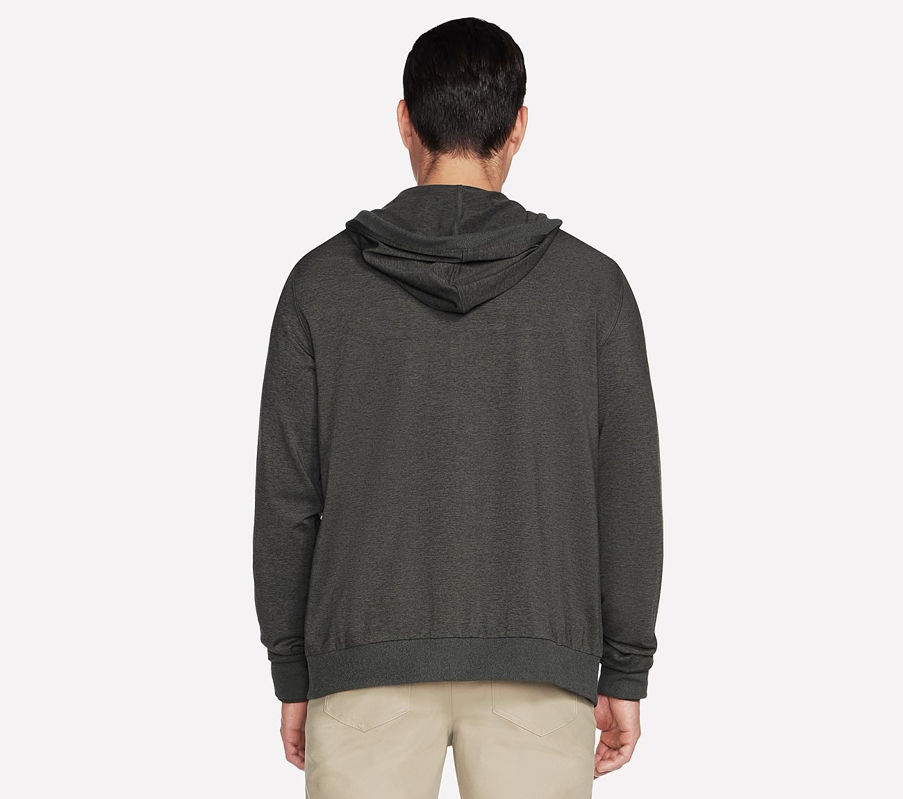 SKECH KNITS ULTRA GO FULL ZIP, OOLIVE Apparels Top View
