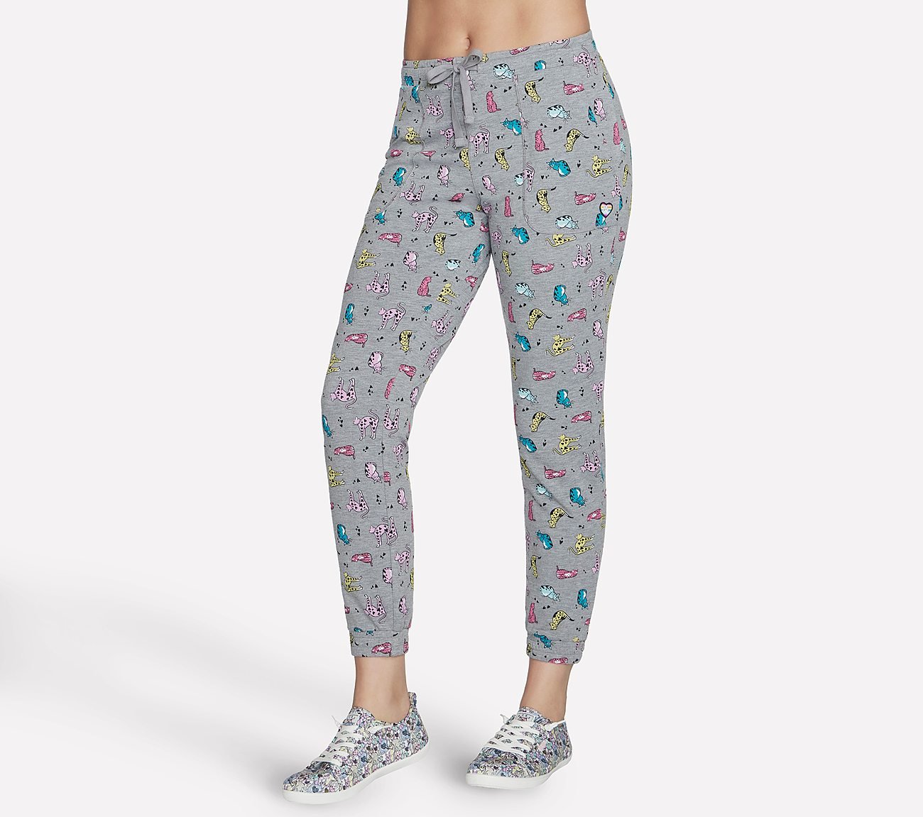 BOBS PURRRFECT TERRY PRETTY K, GREY Apparel Left View