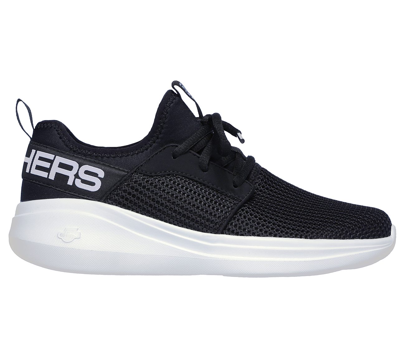 GO RUN FAST-VALOR, BLACK/WHITE Footwear Right View