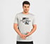MARBLE  PRINT T SHIRT, CHARCOAL/LT. GRAY Apparel Lateral View