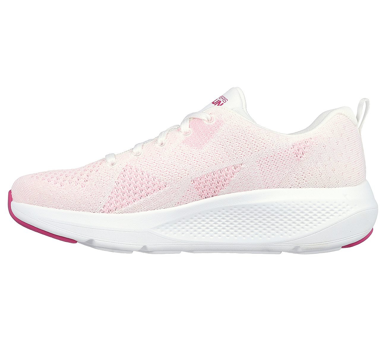 GO RUN ELEVATE, WHITE/PINK Footwear Left View