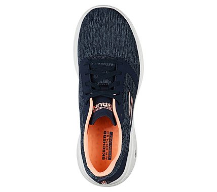 GO RUN FAST - MOTIVATION, NAVY/PINK Footwear Top View