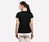 ROUND NECK BRANDED T SHIRT, BLACK