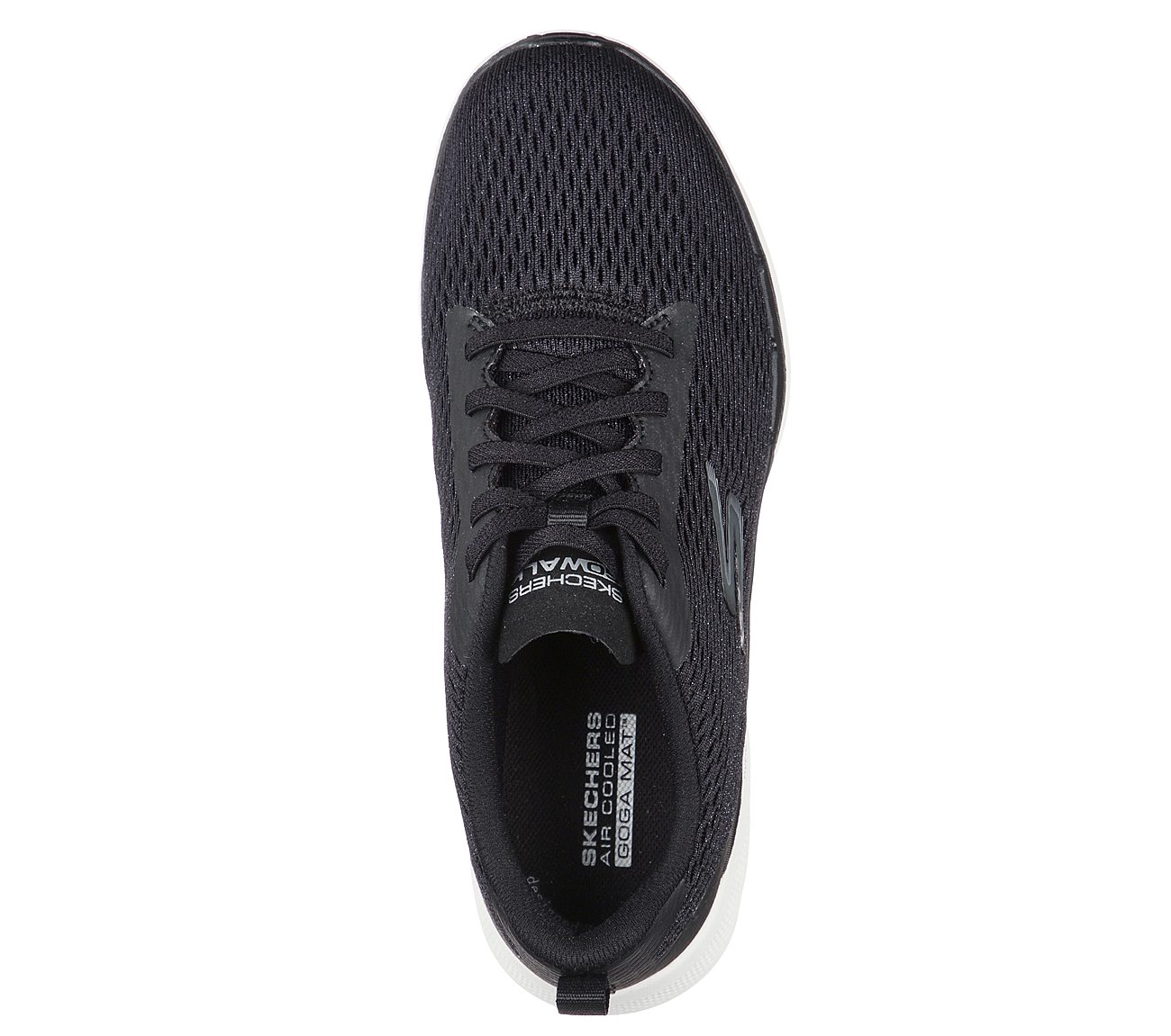 Skechers Black/White Go Walk-6-Bold-Vis Women Lace Up Shoes - Style ID ...