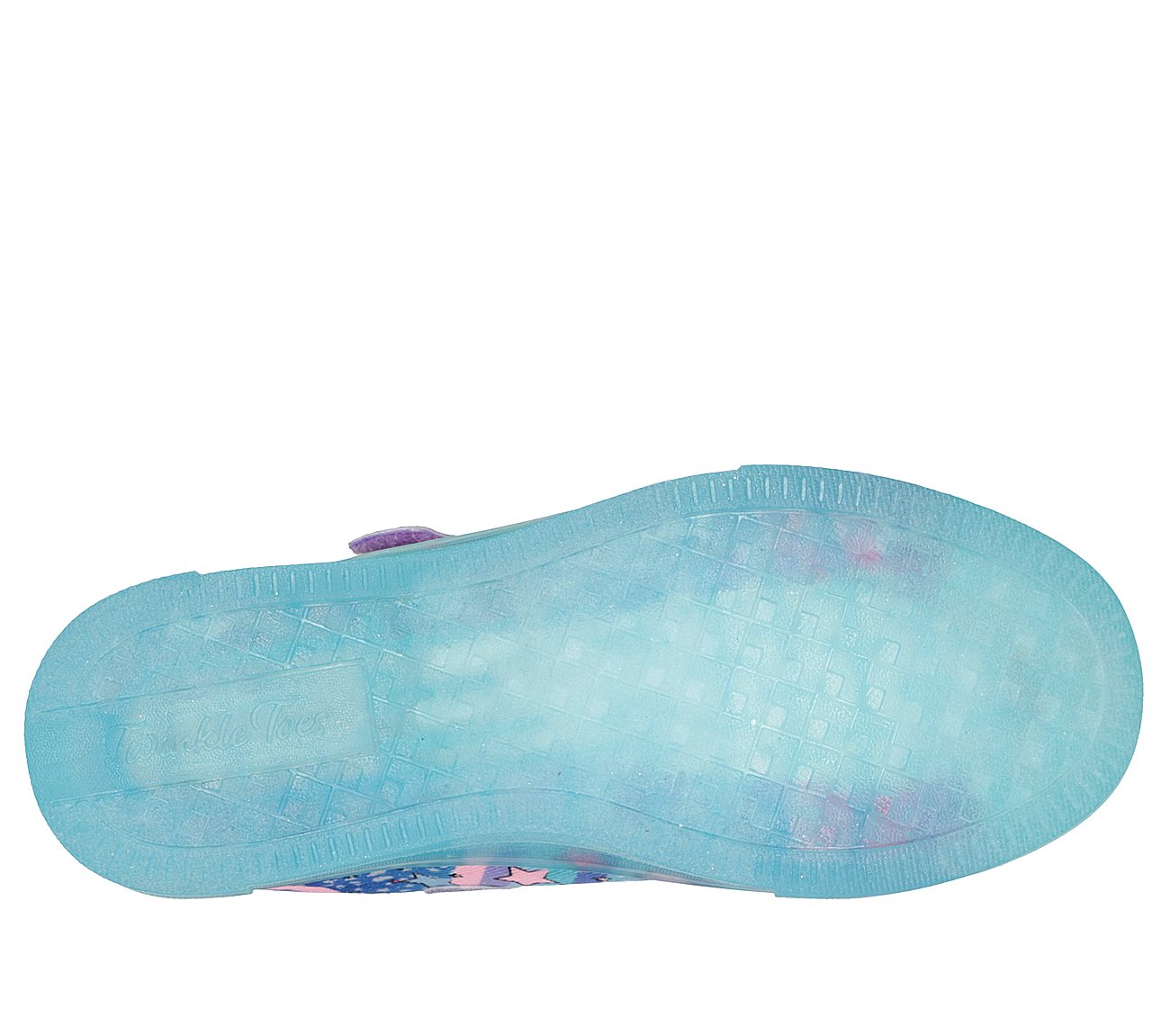 TWINKLE SPARKS ICE-UNICORN BU, BLUE/MULTI Footwear Bottom View