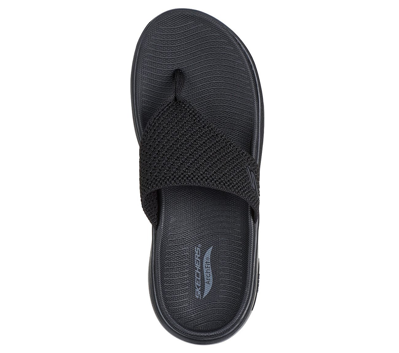 GO WALK ARCH FIT 2, BLACK Footwear Top View