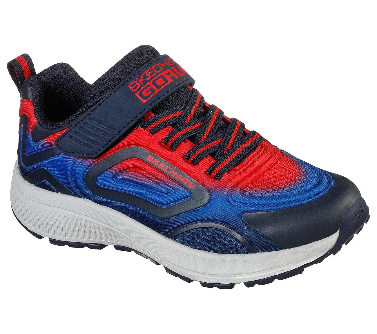 GO RUN CONSISTENT-SURGE SONIC, NAVY/RED Footwear Right View
