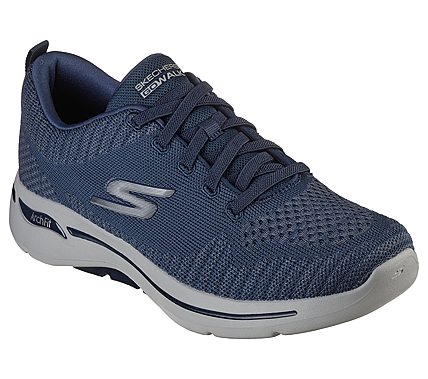 Skechers Navy Go Walk Arch Fit Grand Select Mens Lace Up Shoes - Style ...