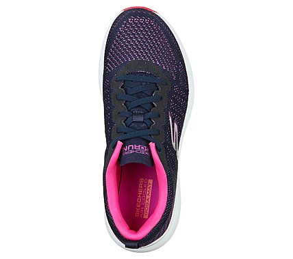 GO RUN PULSE - ULTIMATE BEST, NAVY/PURPLE Footwear Top View