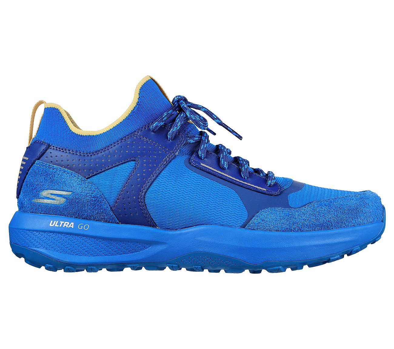 GO TRAIL JACKRABBIT, BLUE/YELLOW Footwear Lateral View