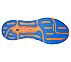 GO RUN RAZOR EXCESS, BLUE/ORANGE Footwear Bottom View