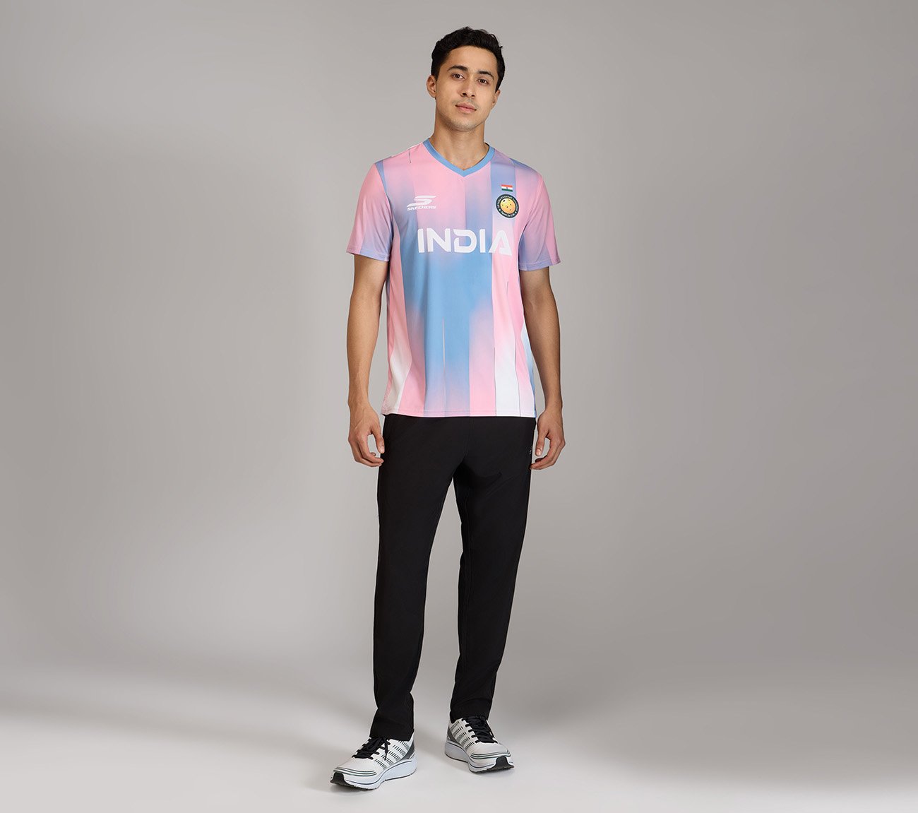 AIPA MENS REPLICA MATCH JERSEY, SILVER/WHITE/PINK